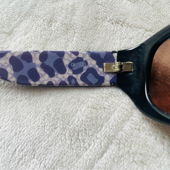 Coach Sadie S607 Black Purple Prescription Eye Glasses Frames 135 Women Designer - Picture 5 of 5